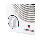 KRYPTON KNFH6360 Fan Heater with 2 Heating Powers, White مروحة تدفئة كريبتون