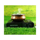 KRYPTON KNGC6338 Portable Gas Stove 3000 W, Black طباخ غازي كريبتون