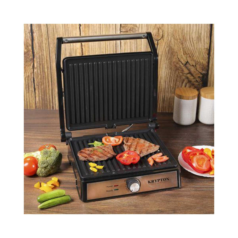 KRYPTON KNGM6359 4 Slice Grill Maker, Black شواية كهربائية كربتون