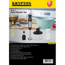 KRYPTON KNHB6079 4-in-1 Hand Blender 400 W, Black
