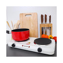 KRYPTON KNHP5306 Electric Double Hot Plate 2000 W, White هيتر كهربائي كريبتون
