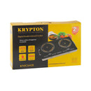 KRYPTON KNIC6428 Digital Infrared Cooker 2 Burners, Black طباخ كهربائي كريبتون