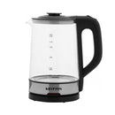KRYPTON KNK6221 Glass Electric Kettle 2 L, Black غلاية2 لتر كريبتون