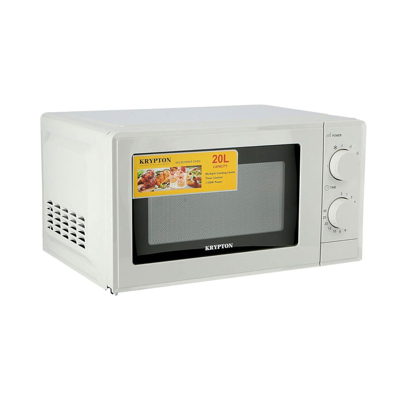 KRYPTON KNMO6196 Convection Type Microwave 20 L, White مايكرويف كربتون