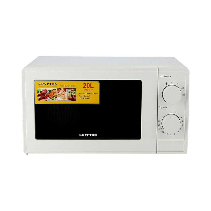 KRYPTON KNMO6196 Convection Type Microwave 20 L, White مايكرويف كربتون