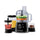 BLACK & DECKER  KR43-B5 834  Food Processor with Blender, Mincer & Grinder, Black معالج طعام مع خلاط ومفرمة ومطحنة