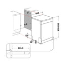 ARISTON LFC 2B19 X غسالة صحون اريستون