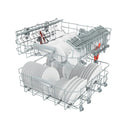 ARISTON LFO 3P31 WL Dishwasher, Inverter Motor Third Extraflexible Basket, White غسالة صحون اريستون