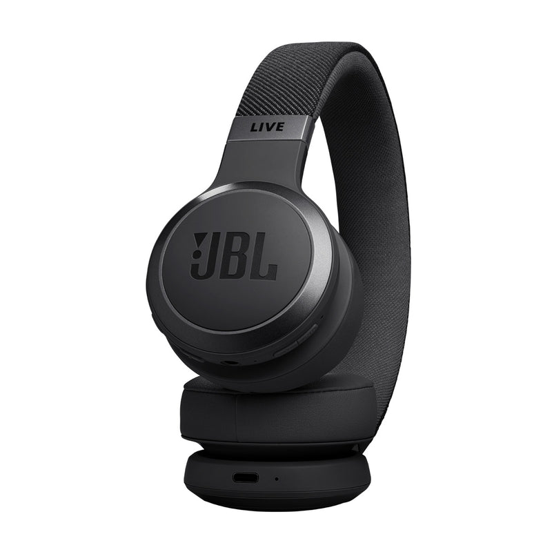 JBL JBLLIVE670NCBLK 6148 Live 670NC Wireless On-Ear Headphones, Black سماعات رأس مع خاصية الغاء الضوضاء