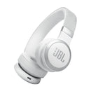 JBL JBLLIVE670NCWHT 6149 Live 670NC Wireless On-Ear Headphones, White سماعات رأس مع خاصية الغاء الضوضاء
