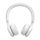 JBL JBLLIVE670NCWHT 6149 Live 670NC Wireless On-Ear Headphones, White سماعات رأس مع خاصية الغاء الضوضاء