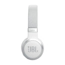 JBL JBLLIVE670NCWHT 6149 Live 670NC Wireless On-Ear Headphones, White سماعات رأس مع خاصية الغاء الضوضاء