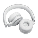 JBL JBLLIVE670NCWHT 6149 Live 670NC Wireless On-Ear Headphones, White سماعات رأس مع خاصية الغاء الضوضاء