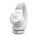 JBL JBLLIVE670NCWHT 6149 Live 670NC Wireless On-Ear Headphones, White سماعات رأس مع خاصية الغاء الضوضاء