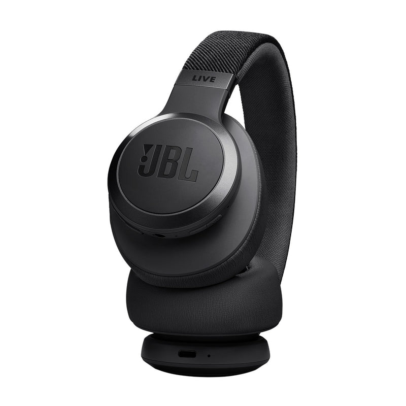 JBL JBLLIVE770NCBLK 6145 Live 770NC Wireless Over-Ear Headphones, Black سماعات رأس مع خاصية الغاء الضوضاء
