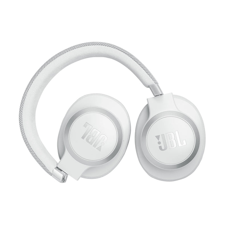 JBL JBLLIVE770NCWHT 6147 Live 770NC Wireless Over-Ear Headphones, White سماعات رأس لا سلكية