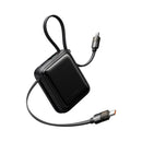MCDODO MC-2550 Mini Power Bank with built-in cable 22.5 W, Black
