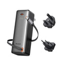MCDODO MC-3181 3-in-1 Power Bank with Digital Display and interchangeable plugs, Black