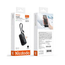 MCDODO MC-7760 Power Bank with Built-in Cable 22.5 W, Black