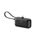 MCDODO MC-7800 Pocket Power Bank with built-in cable and Lightning connector 22.5 W, Black