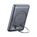 MCDODO MC-8361 Magnetic Metal Power Bank with built-in rotating ring holder 20 W, Black