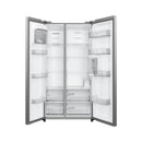MIDEA MDRS925CIQ46M Side-by-Side Door Refrigerator, Silver  ثلاجة بابين 681 لتر الحافظ