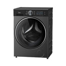 MIDEA MF210W100WB/T Automatic Front Loading Washing Machine 10 Kg, Titanium Black
