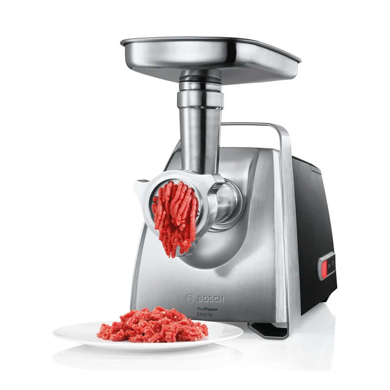 BOSCH MFW68640 Meat Mincer ProPower 2200W, Black - بوش مفرمة لحم برو باور 2200 واط، اسود