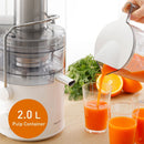 PANASONIC MJ-CB100WTZ 2.0 L Large-Capacity Juicer for Fresh, Smooth Juicing, White