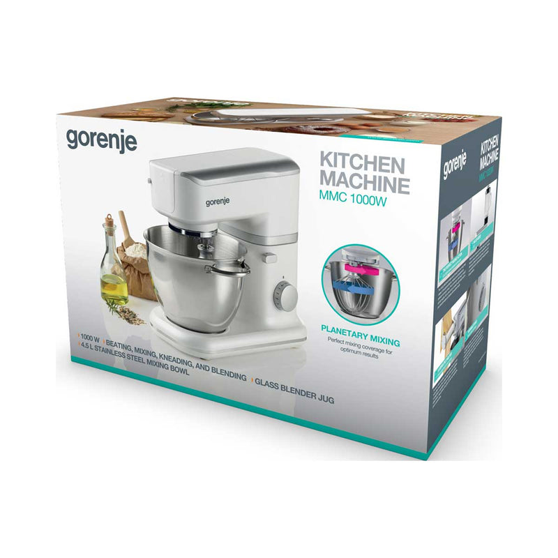 GORENJE MMC1000W Multi-function Food mixer, White خلاط طعام متعدد الوظائف جورنجي