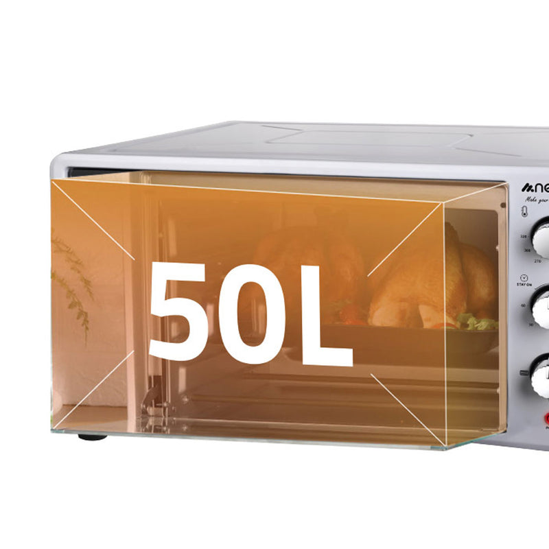 NEWAL MOV-1650/03 Microwave Oven, 50 L Capacity, 1800W, Red فرن نوال