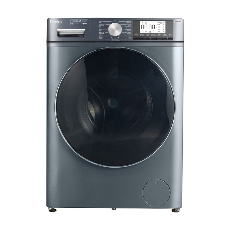 DENKA MWM-12GFL Front Load Washer 12kg, Dark Grey + IST-2400PB  هدية