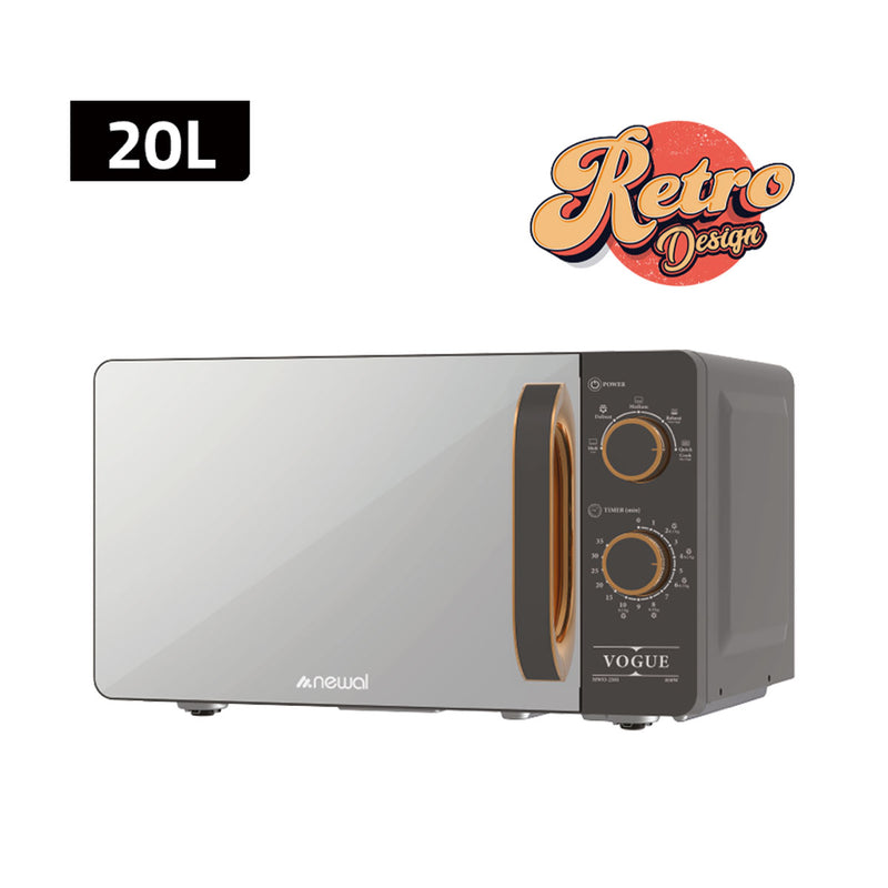 NEWAL MWO-2501/05 Microwave Oven, 20 L Capacity, 850W, Silver مايكروويف نوال