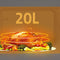 NEWAL MWO-2510/02 Microwave Oven, 20 L Capacity, 700W, Black مايكروويف نوال