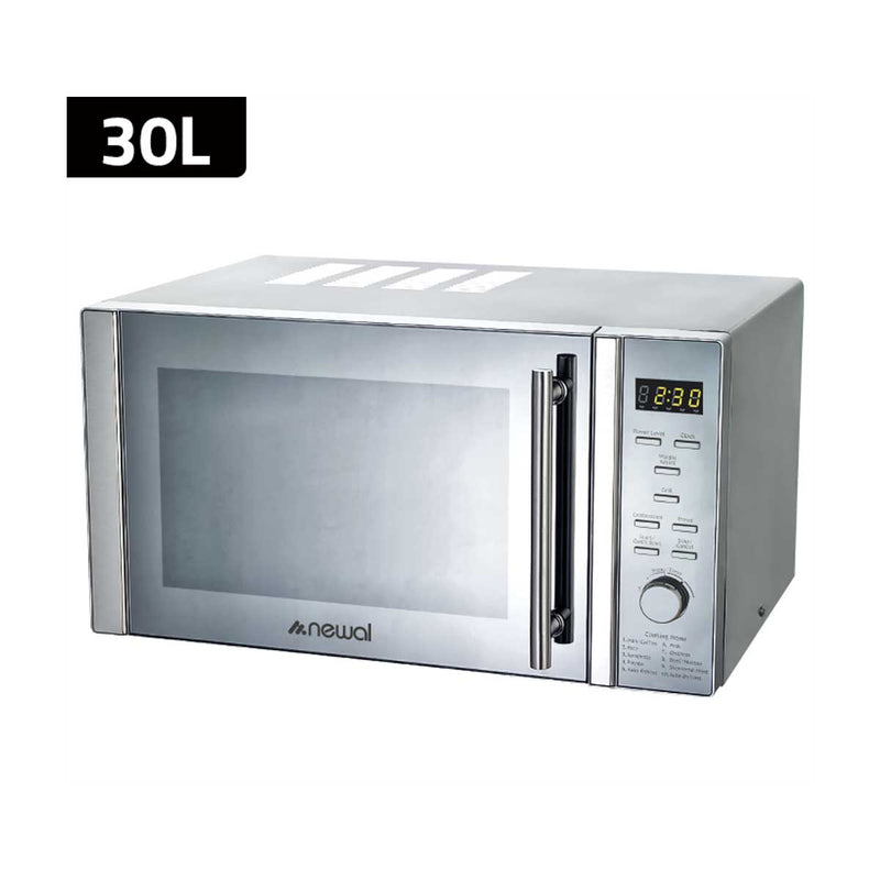 NEWAL MWO-263 Microwave Oven, 30 L Capacity, 900W, Silver مايكروويف نوال
