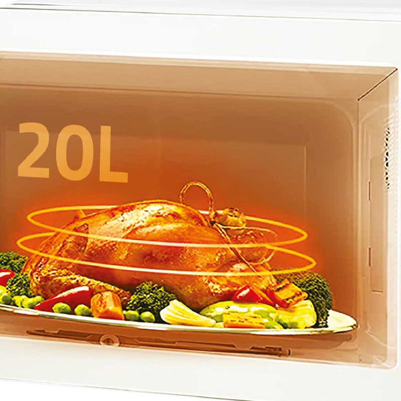 NEWAL MWO-265/03 Microwave Oven, 20 L Capacity, 700W, Red مايكروويف نوال
