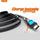 MOXOM MX-CB73 Luminous 2.4 A Type-C Fast Charging Cable, 1m, Black