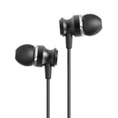 سماعة سلكية MOXOM MX-EP19 Wired Stereo Earphones 1.2m, Black