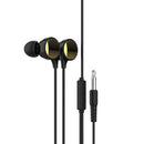 سماعة سلكية MOXOM MX-EP31 Wired Stereo Earphones 1m, Black