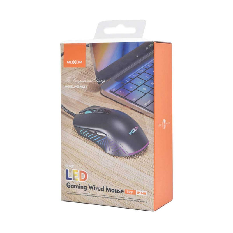 ماوس سلكي MOXOM MX-MS11 Wired Gaming Mouse, Black