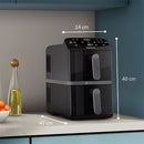 PHILIPS NA460/09 Airfryer 4000 Series Stacked Dual Basket, 10 Liters Capacity قلاية هوائية مزدوجة فلبس
