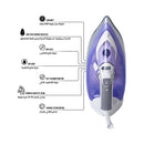 SHOWNIC NI-B2400CB Steam Iron, White مكوى شونك
