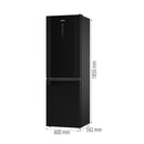 GORENJE NRK6192ABK4 Freestanding fridge freezer, Black ثلاجة و فريزر جورنجي