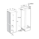 GORENJE NRKI517E41 Built-in refrigerator/freezer, White ثلاجةو فريزر مدمج جورنج