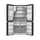 GORENJE NRM9181SBI French Bottom Freezer Refrigerator with Ice Crusher & Water Dispenser, Black   ثلاجة بفريزر سفلي مع كسارة ثلج وبراد مياه  جورنجي