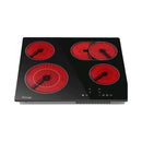 ORANGE O-ID60B4T1 Built-in Electric Cooker 4 Burners, Black