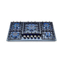 ORANGE O-ID90S5039BBL Built-In Gas Cooker 5 Burners, Dark Gray