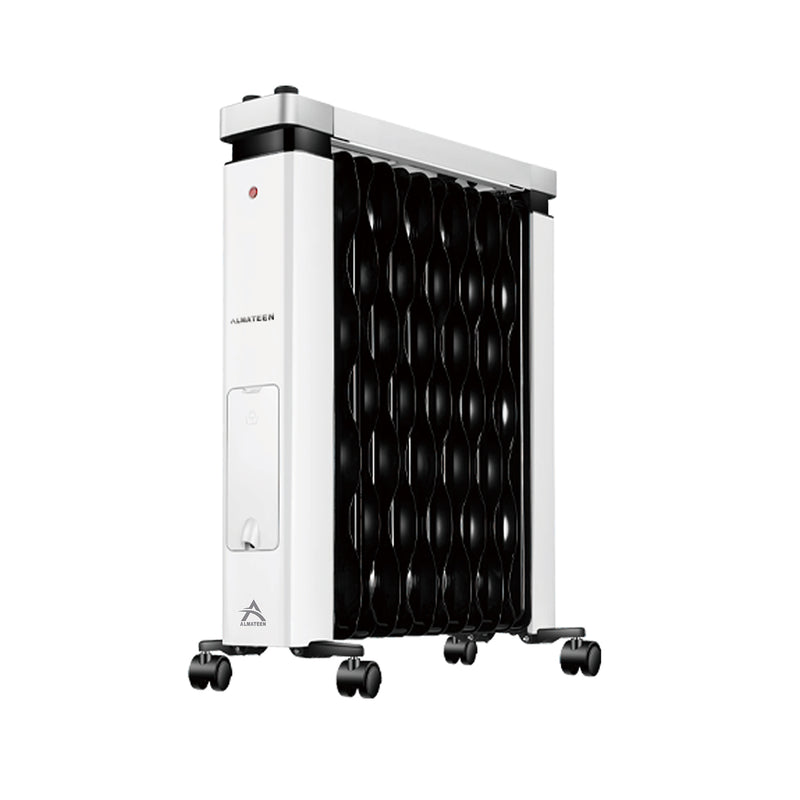 ALMATEEN OHAL2012WB-CH 2800W مدفئة المتين الزيتية, White