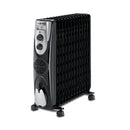 ALMATEEN OHMA1013BF-CH 2500W مدفئة المتين الزيتية, Black