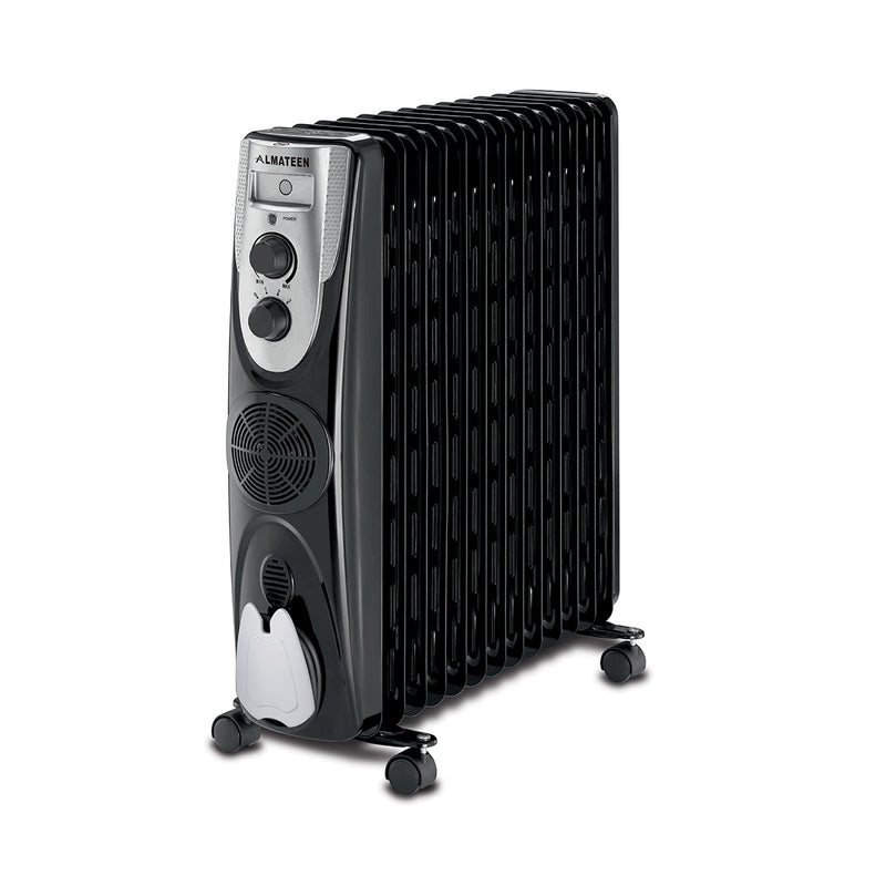 ALMATEEN OHMA1013BF-CH 2500W مدفئة المتين الزيتية, Black